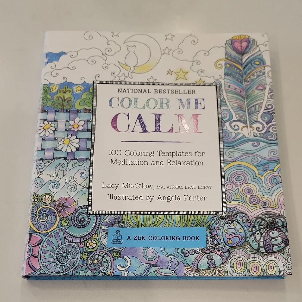 Color Me Calm Coloring Book Like New